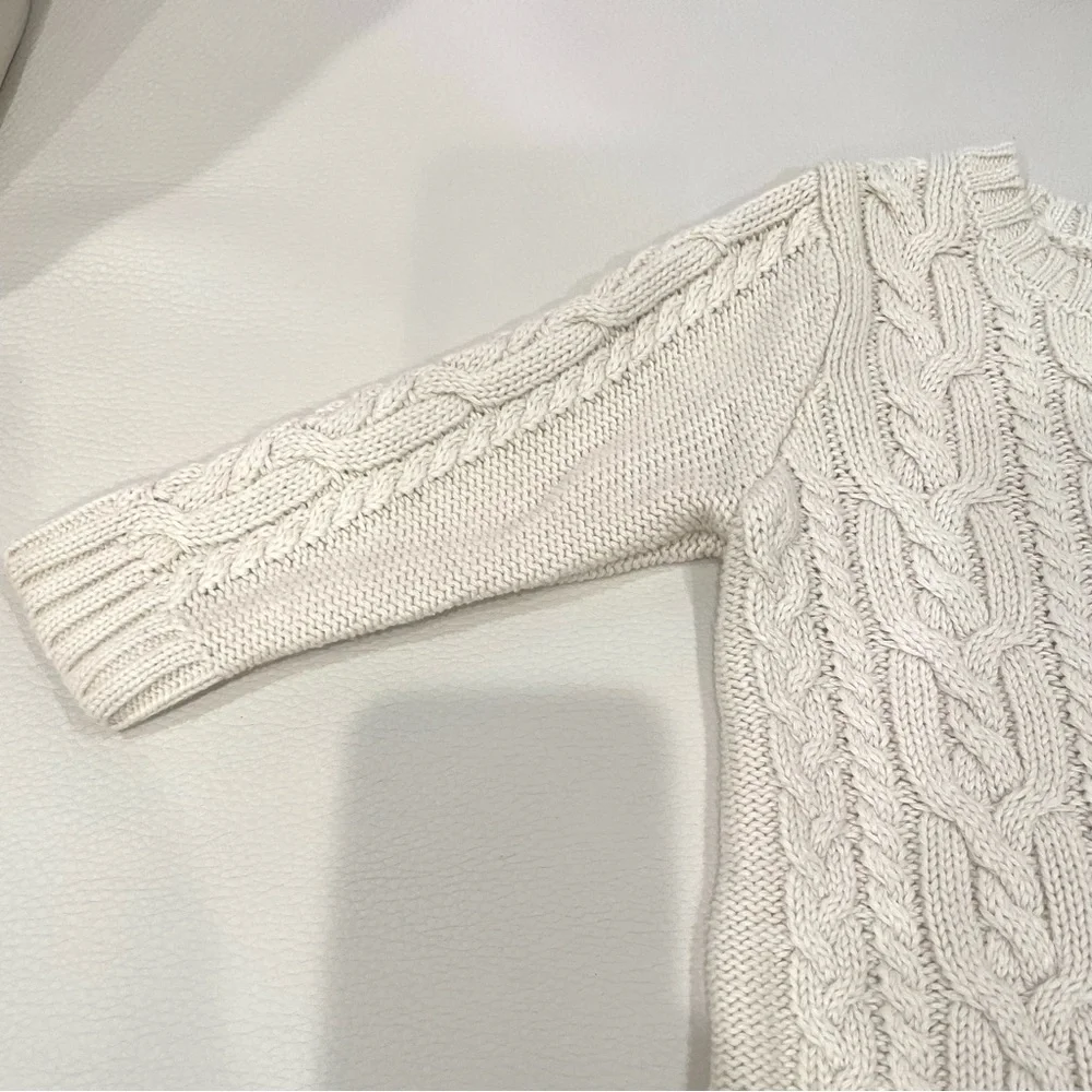 Baby Gap Cotton Cream Cable-knit Onesie Romper One-Piece Size 6-12 months